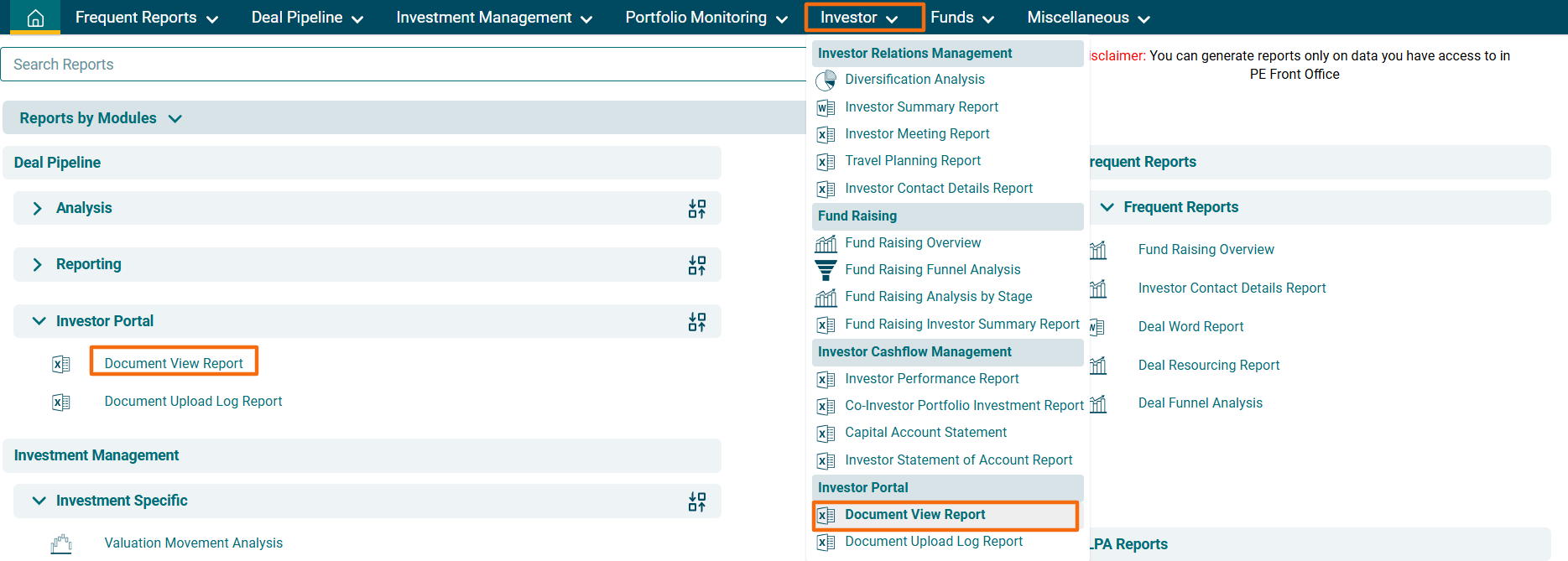 Document View Report - Reports and Analytics
